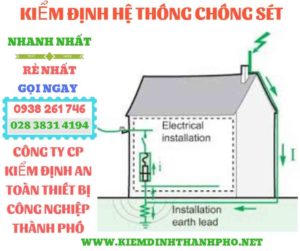 Hình ảnh kiểm định hệ thống chống sét