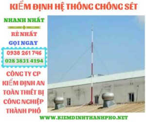 Hình ảnh kiểm định hệ thống chống sét