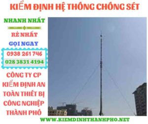 Hình ảnh kiểm định hệ thống chống sétHình ảnh kiểm định hệ thống chống sét