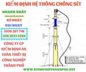 Hình ảnh kiểm định hệ thống chống sét