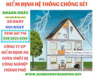 Hình ảnh kiểm định hệ thống chống sét