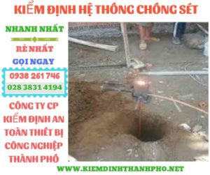 Hình ảnh kiểm định hệ thống chống sét