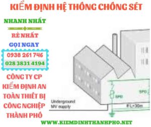 Hình ảnh kiểm định hệ thống chống sét