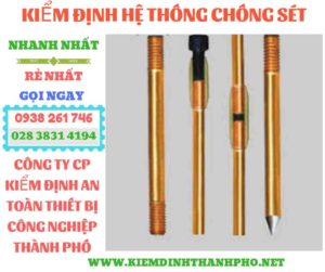 Hình ảnh kiểm định hệ thống chống sét