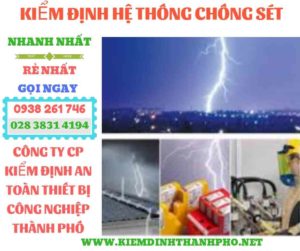 Hình ảnh kiểm định hệ thống chống sét