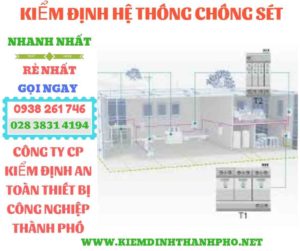 Hình ảnh kiểm định hệ thống chống sét