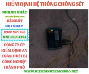 Hình ảnh kiểm định hệ thống chống sét