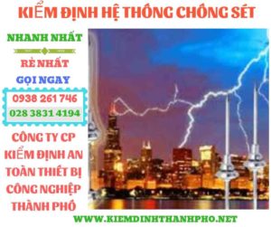 Hình ảnh kiểm định hệ thống chống sét