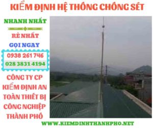 Hình ảnh kiểm định hệ thống chống sét