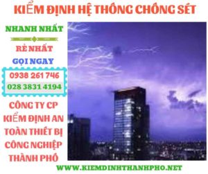 Hình ảnh kiểm định hệ thống chống sét