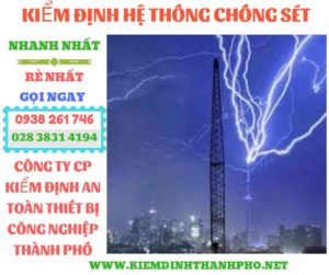 Hình ảnh kiểm định hệ thống chống sét