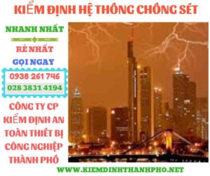 Hình ảnh kiểm định hệ thống chống sét