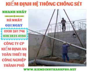 Hình ảnh kiểm định hệ thống chống sét