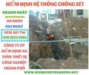 Hình ảnh kiểm định hệ thống chống sét