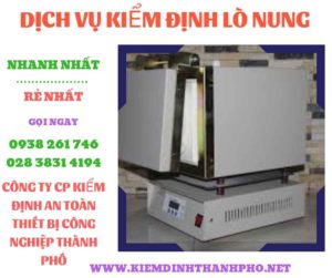 Hình ảnh kiểm định lò nung