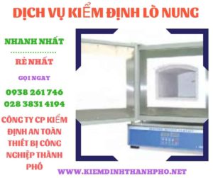 Hình ảnh kiểm định lò nung