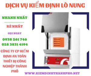 Hình ảnh kiểm định lò nung