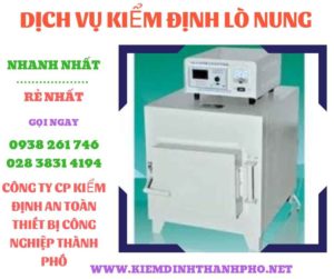 Hình ảnh kiểm định lò nung