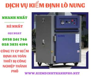 Hình ảnh kiểm định lò nung