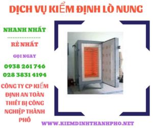 Hình ảnh kiểm định lò nung