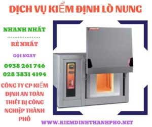 Hình ảnh kiểm định lò nung