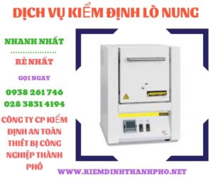 Hình ảnh kiểm định lò nung