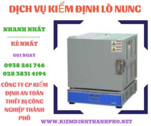 Hình ảnh kiểm định lò nung