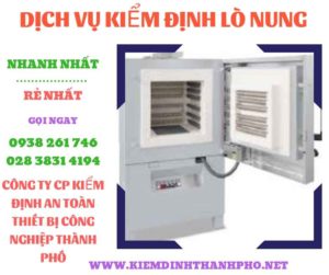 Hình ảnh kiểm định lò nung