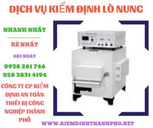 Hình ảnh kiểm định lò nung