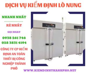 Hình ảnh kiểm định lò nung