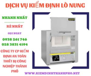 Hình ảnh kiểm định lò nung