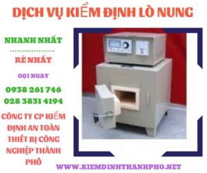 Hình ảnh kiểm định lò nung