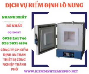 Hình ảnh kiểm định lò nung