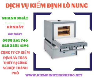 Hình ảnh kiểm định lò nung