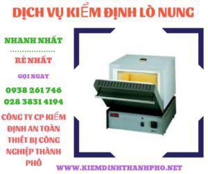 Hình ảnh kiểm định lò nung