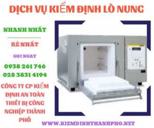 Hình ảnh kiểm định lò nung