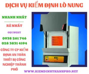 Hình ảnh kiểm định lò nung