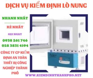 Hình ảnh kiểm định lò nung