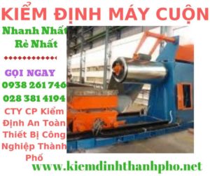 Hình ảnh kiểm định máy cuộn