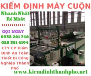 Hình ảnh kiểm định máy cuộn