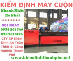 Hình ảnh kiểm định máy cuộn