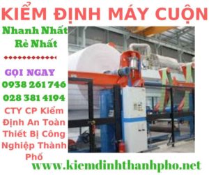 Hình ảnh kiểm định máy cuộn