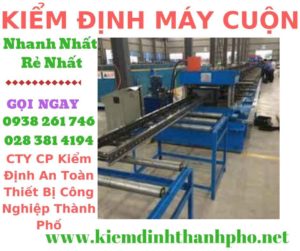 Hình ảnh kiểm định máy cuộn