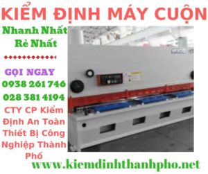 Hình ảnh kiểm định máy cuộn