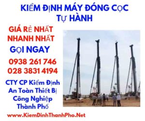 hình ảnh kiểm định máy đóng cọc tự hành