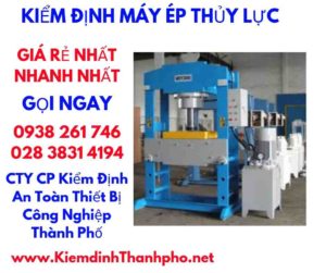 hình ảnh kiểm định máy ép thủy lực