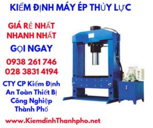 hình ảnh kiểm định máy ép thủy lực