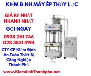 hình ảnh kiểm định máy ép thủy lực