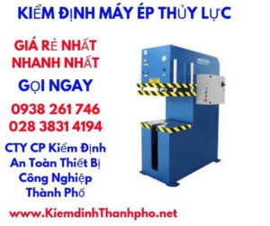 hình ảnh kiểm định máy ép thủy lực