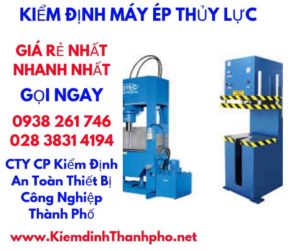 hình ảnh kiểm định máy ép thủy lực